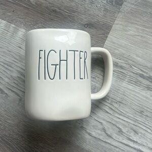 Rae Dunn “Fighter” ceramic mug